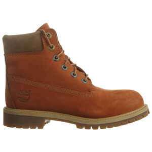 TIMBERLAND Waterproof Boots Nubuck Dark Orange Women's 8 or 7 youth